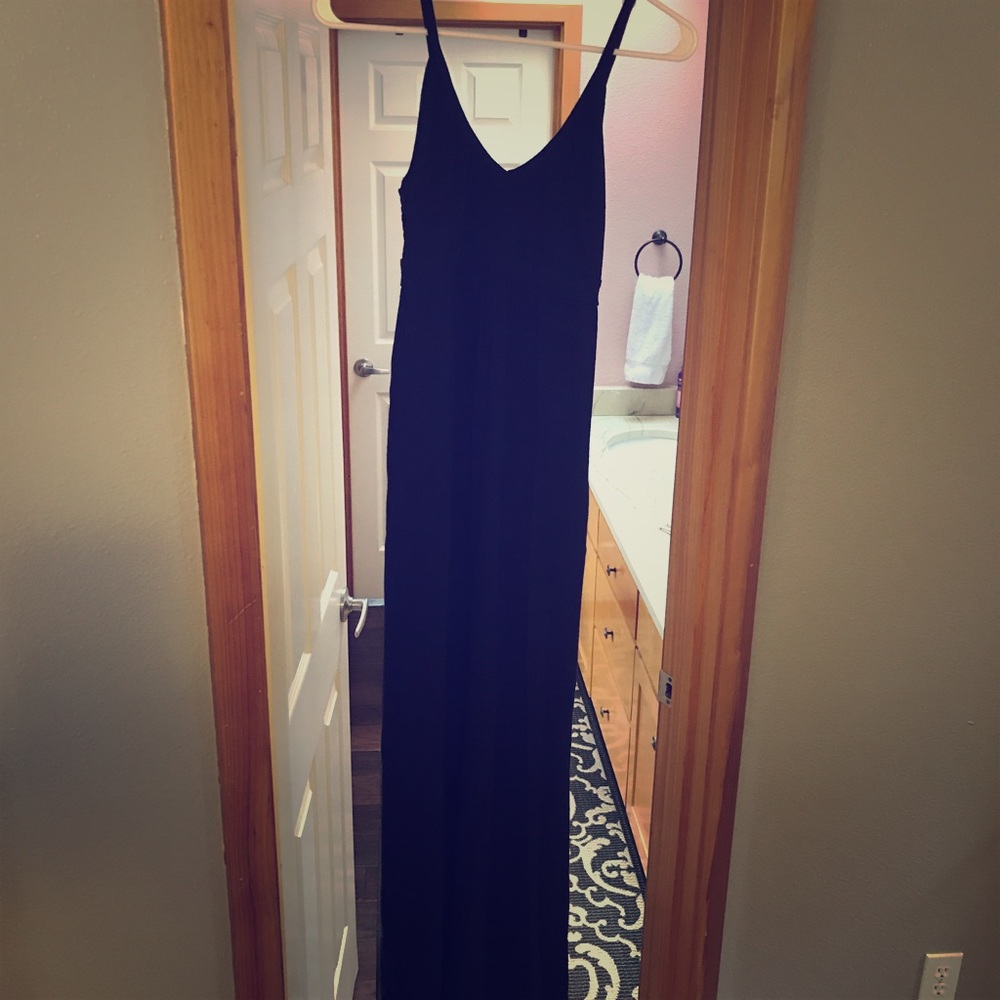 Full length black maxi